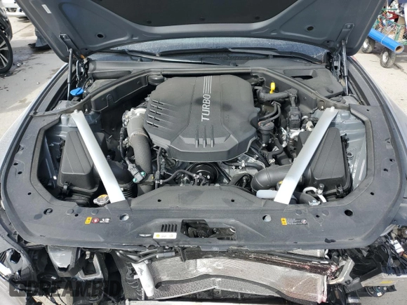 2024 Genesis G70 Sport Advanced with VIN KMTG54SE8RU138988, listed as a Copart auction lot 42835125 with 6,200 mi miles and Salvage Title. Bid and sale history available at DreamBid. Image 11.