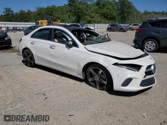 2020 Mercedes-Benz A 220 with VIN W1K3G4EB5LJ224217, listed as a Copart auction lot 52982325 with Not Provided miles and Clean Title. Bid and sale history available at DreamBid. Image 4.