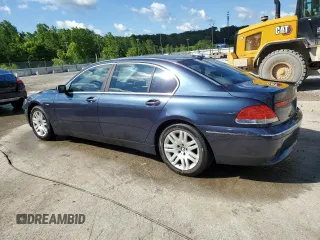 2003 BMW 7 Series 745Li with VIN WBAGN63433DR16621, listed as a Copart auction lot 53886355 with 122,775 mi miles and Non repairable. Bid and sale history available at DreamBid. Image 2.