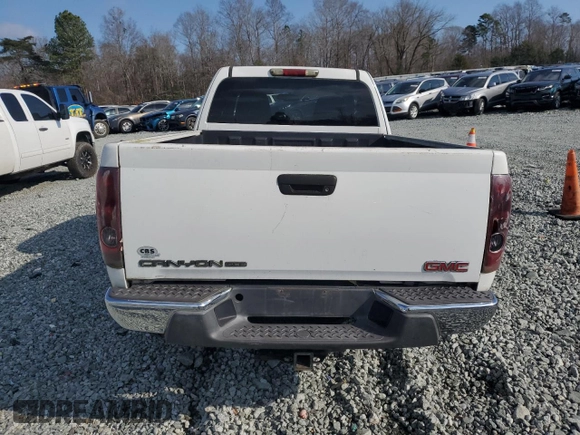 2005 GMC Canyon SLE Z71 with VIN 1GTDT196658160205, listed as a Copart auction lot 85225514 with 144,361 mi miles and Salvage Title. Bid and sale history available at carsss.com. Image 6.