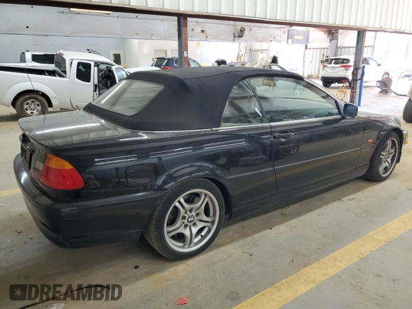 2001 BMW 3 Series 330Ci with VIN WBABS53401EV87414, listed as a Copart auction lot 83841974 with 90,923 mi miles and Salvage Title. Bid and sale history available at carsss.com. Image 3.