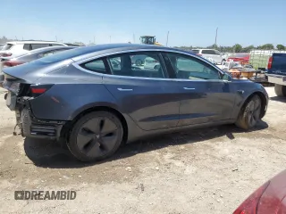 2018 Tesla Model 3 Long Range Battery with VIN 5YJ3E1EA9JF044636, listed as a Copart auction lot 54218955 with 66,126 mi miles and Salvage Title. Bid and sale history available at DreamBid. Image 3.