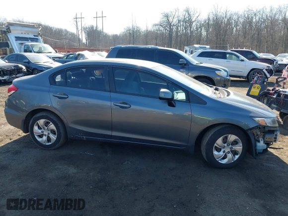 2013 Honda Civic LX with VIN 19XFB2F51DE012870, listed as a IAAI auction lot 41602499 with 120,001 mi miles and . Bid and sale history available at DreamBid. Image 14.