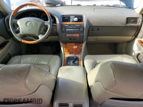 2000 Lexus LS 400 with VIN JT8BH28F9Y0171927, listed as a Copart auction lot 53521515 with 357,481 mi miles and Salvage Title. Bid and sale history available at carsss.com. Image 8.