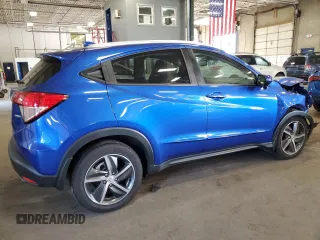 2022 Honda HR-V EX-L with VIN 3CZRU6H7XNM713020, listed as a Copart auction lot 71273494 with 53,226 mi miles and Salvage Title. Bid and sale history available at carsss.com. Image 3.