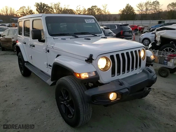 2019 Jeep Wrangler Unlimited Sahara with VIN 1C4HJXEG8KW674539, listed as a Copart auction lot 82291524 with 87,247 mi miles and Salvage Title. Bid and sale history available at carsss.com. Image 11.