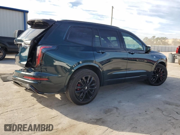 2024 Cadillac XT6 AWD Sport with VIN 1GYKPGRS2RZ753923, listed as a Copart auction lot 42375635 with 9,437 mi miles and Salvage Title. Bid and sale history available at carsss.com. Image 3.