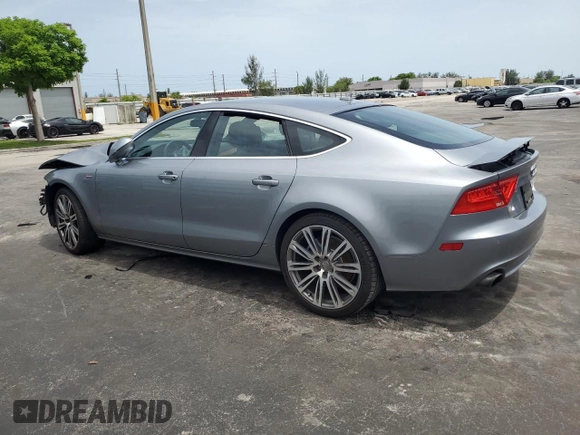 2014 Audi A7 Premium Plus with VIN WAUWGAFC4EN080245, listed as a Copart auction lot 59689315 with Not provided miles and Non repairable. Bid and sale history available at DreamBid. Image 2.