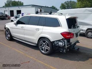 2017 Mercedes-Benz GLS with VIN 4JGDF7DE4HA879647, listed as a IAAI auction lot 39999023 with 97,372 mi miles. Bid and sale history available at carsss.com. Image 3.