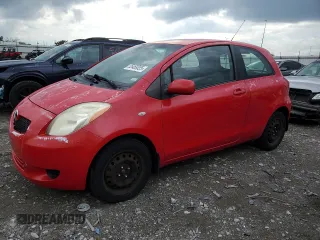 2007 Toyota Yaris with VIN JTDJT923575071926, listed as a Copart auction lot 55469885 with 185,234 mi miles and Clean Title. Bid and sale history available at carsss.com. Image 1.