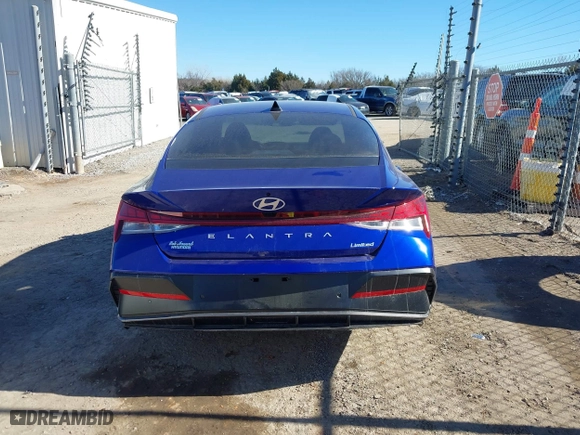 2024 Hyundai Elantra Limited with VIN KMHLP4DG0RU827019, listed as a IAAI auction lot 41466725 with 2,866 mi miles. Bid and sale history available at carsss.com. Image 17.