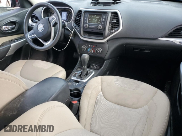 2018 Jeep Cherokee Latitude with VIN 1C4PJLCB5JD605782, listed as a Copart auction lot 51255005 with 56,077 mi miles and Salvage Title. Bid and sale history available at carsss.com. Image 8.