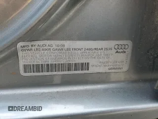 2009 Audi A4 Premium Plus z VIN WAUSF78K89N037672, wystawiony jako Copart lot #55476975 z przebiegiem 108 431 mil mil oraz Szkoda całkowita • Salvage title. Historia ofert i sprzedaży dostępna na DreamBid. Obrazek 12.