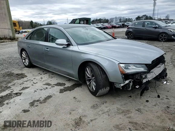 2011 Audi A8 with VIN WAURVAFD9BN006004, listed as a Copart auction lot 47996165 with 132,799 mi miles and Salvage title. Bid and sale history available at DreamBid. Image 11.