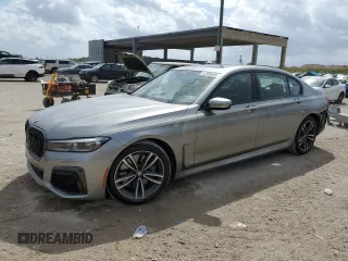 2021 BMW 7 Series 750i xDrive with VIN WBA7U2C07MCE92993, listed as a Copart auction lot 47550495 with 34,985 mi miles and Non Repairable. Bid and sale history available at carsss.com. Image 1.