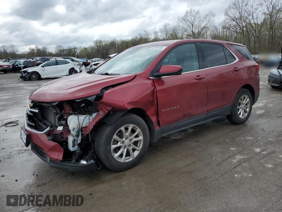 2020 Chevrolet Equinox LT with VIN 2GNAXUEV5L6201522, listed as a Copart auction lot 53795165 with 100,318 mi miles and Salvage Title. Bid and sale history available at DreamBid. Image 1.