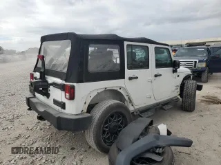 2018 Jeep Wrangler JK Unlimited Sport S with VIN 1C4BJWDGXJL898946, listed as a Copart auction lot 77688334 with 34,179 mi miles and Salvage Title. Bid and sale history available at carsss.com. Image 3.