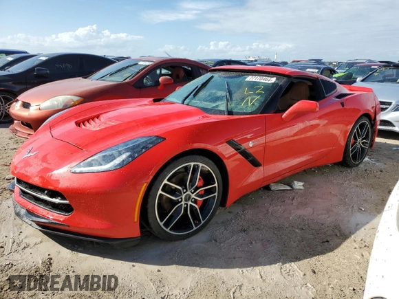2016 Chevrolet Corvette 2LT with VIN 1G1YD2D72G5125548, listed as a Copart auction lot 77170464 with 0 mi miles and Non Repairable. Bid and sale history available at carsss.com. Image 1.