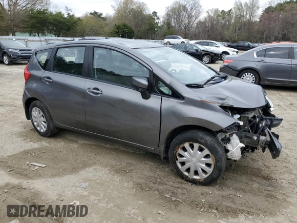 2016 Nissan Note S with VIN 3N1CE2CPXGL393265, listed as a Copart auction lot 51926195 with 142,455 mi miles and Salvage Title. Bid and sale history available at DreamBid. Image 4.
