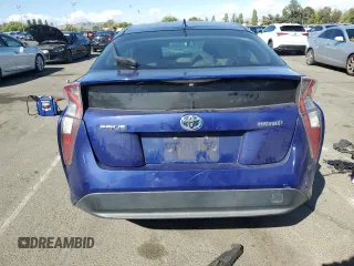 2016 Toyota Prius Four with VIN JTDKARFU1G3500715, listed as a Copart auction lot 56970045 with 335,944 mi miles and Salvage title. Bid and sale history available at DreamBid. Image 6.