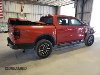 2024 Ford Ranger LARIAT with VIN 1FTER4KH6RLE15213, listed as a Copart auction lot 69852704 with 793 mi miles and Salvage Title. Bid and sale history available at carsss.com. Image 3.