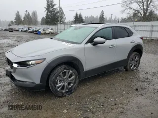 2025 Mazda CX-30 S Preferred with VIN 3MVDMBCM0SM763229, listed as a Copart auction lot 50162855 with 1,001 mi miles and Salvage Title. Bid and sale history available at carsss.com. Image 1.