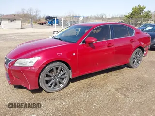 2013 Lexus GS 350 with VIN JTHCE1BL6D5015637, listed as a IAAI auction lot 42059657 with 210,472 mi miles. Bid and sale history available at carsss.com. Image 2.