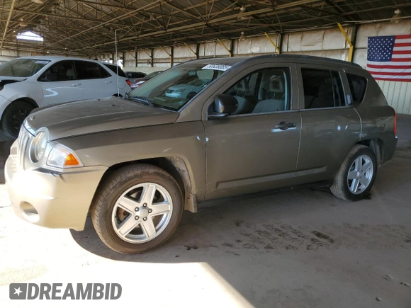 2007 Jeep Compass Sport with VIN 1J8FT47W17D196481, listed as a Copart auction lot 50639085 with 120,490 mi miles and Clean Title. Bid and sale history available at carsss.com. Image 1.