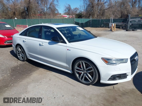 2017 Audi A6 Competition Prestige with VIN WAUF3AFC6HN012416, listed as a IAAI auction lot 41802953 with 117,207 mi miles. Bid and sale history available at carsss.com. Image 1.