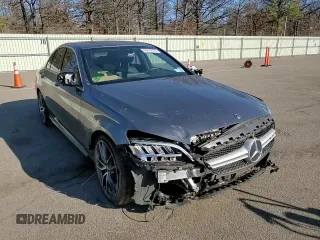 2020 Mercedes-Benz C 43 AMG with VIN W1KWF6EB5LR570524, listed as a Copart auction lot 48474575 with 65,488 mi miles and Salvage Title. Bid and sale history available at carsss.com. Image 10.