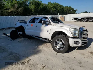 2015 Ford F-250 Lariat with VIN 1FT7W2BT0FEC86878, listed as a Copart auction lot 53724575 with Not provided miles and Salvage title. Bid and sale history available at DreamBid. Image 4.