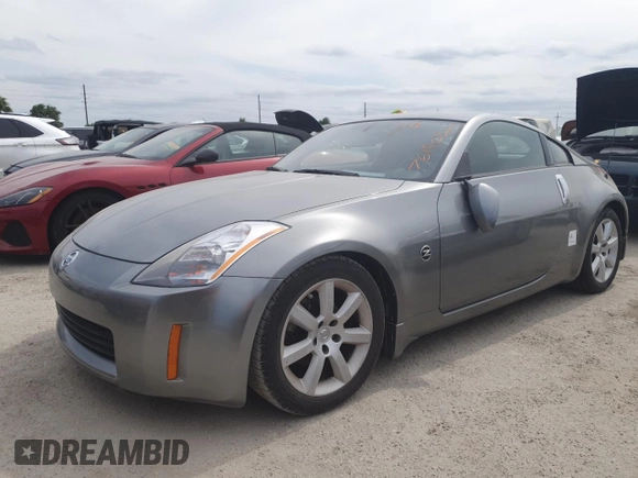 2005 Nissan 350Z Touring with VIN JN1AZ34E05M652220, listed as a Copart auction lot 76190324 with Not Provided miles and Salvage Title. Bid and sale history available at DreamBid. Image 1.