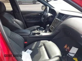 2022 Infiniti Q50 Red Sport 400 with VIN JN1FV7DP0NM370170, listed as a IAAI auction lot 41879005 with 29,272 mi miles and . Bid and sale history available at DreamBid. Image 5.