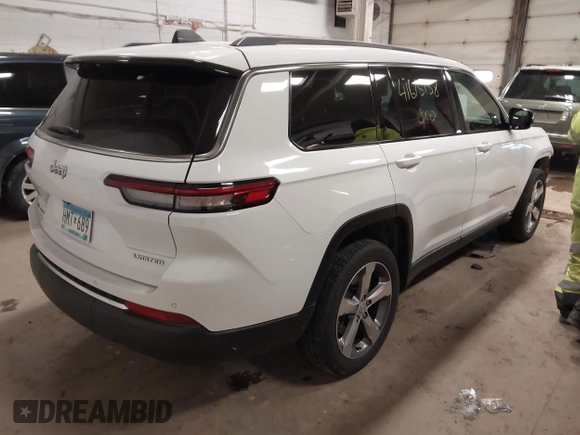 2022 Jeep Grand Cherokee Limited z VIN 1C4RJKBG7N8526645, wystawiony jako IAAI lot #41615158 z przebiegiem 36 576 mil mil oraz . Historia ofert i sprzedaży dostępna na DreamBid. Obrazek 4.