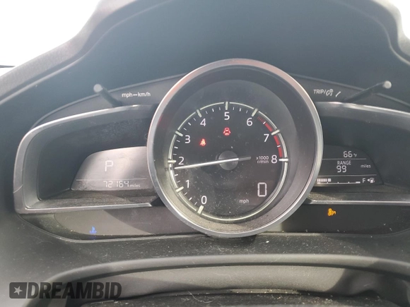 2017 Mazda 3 Grand Touring with VIN JM1BN1M38H1130635, listed as a Copart auction lot 87492534 with 72,164 mi miles and Salvage Title. Bid and sale history available at DreamBid. Image 9.
