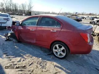 2014 Chevrolet Sonic LTZ with VIN 1G1JE5SB0E4229661, listed as a Copart auction lot 41872355 with 0 mi miles and Salvage Title. Bid and sale history available at carsss.com. Image 2.
