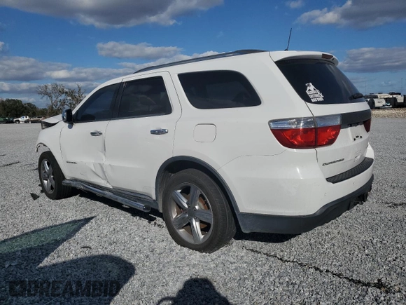 2013 Dodge Durango Citadel with VIN 1C4RDHEG9DC512165, listed as a Copart auction lot 85198454 with 186,178 mi miles and Salvage title. Bid and sale history available at DreamBid. Image 2.