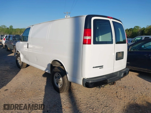 2012 Chevrolet Express Cargo Van with VIN 1GCWGFFA1C1147791, listed as a IAAI auction lot 41993608 with 206,853 mi miles. Bid and sale history available at carsss.com. Image 3.