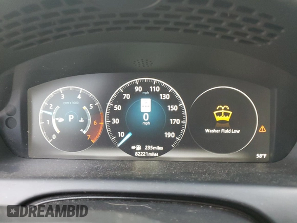 2016 Jaguar XJ Portfolio with VIN SAJWA2G71G8V95573, listed as a Copart auction lot 85975594 with 82,221 mi miles and Salvage title. Bid and sale history available at DreamBid. Image 9.