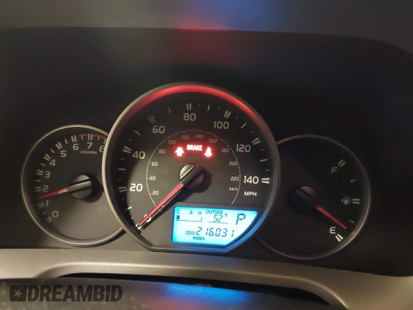 2016 Toyota RAV4 LE with VIN 2T3BFREV8GW509257, listed as a IAAI auction lot 41807349 with 216,031 mi miles. Bid and sale history available at carsss.com. Image 7.