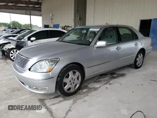 2005 Lexus LS 430 z VIN JTHBN36FX55005612, wystawiony jako Copart lot #59882445 z przebiegiem 96 040 mil mil oraz Szkoda całkowita • Salvage title. Historia ofert i sprzedaży dostępna na DreamBid. Obrazek 1.