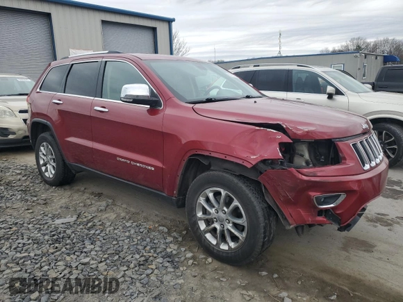 2014 Jeep Grand Cherokee Limited with VIN 1C4RJFBG2EC142390, listed as a Copart auction lot 53782155 with 117,512 mi miles and Salvage Title. Bid and sale history available at carsss.com. Image 4.