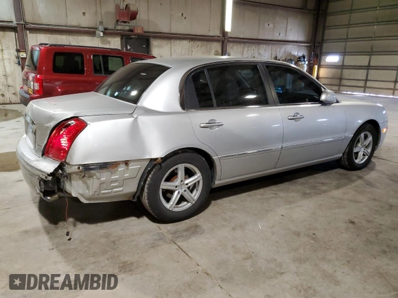 2007 Kia Amanti with VIN KNALD125075139216, listed as a Copart auction lot 48536375 with 144,264 mi miles and Salvage Title. Bid and sale history available at carsss.com. Image 3.