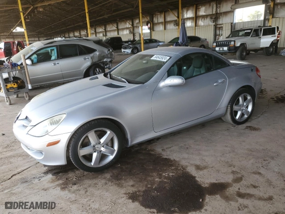 2005 Mercedes-Benz SLK-Class with VIN WDBWK56F15F038983, listed as a Copart auction lot 84645924 with 151,276 mi miles and Salvage Title. Bid and sale history available at carsss.com. Image 1.