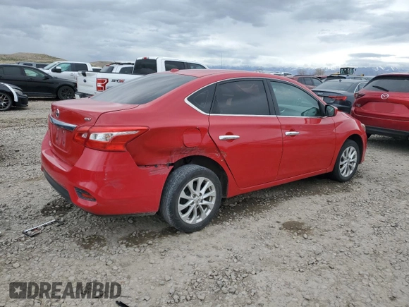 2018 Nissan Sentra SV with VIN 3N1AB7APXJL663246, listed as a Copart auction lot 47737365 with 0 mi miles and Salvage Title. Bid and sale history available at carsss.com. Image 3.