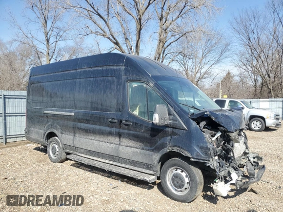 2020 Ford Transit Cargo with VIN 1FTBW3X82LKB40192, listed as a Copart auction lot 57694465 with 48,601 mi miles and Salvage title. Bid and sale history available at DreamBid. Image 4.
