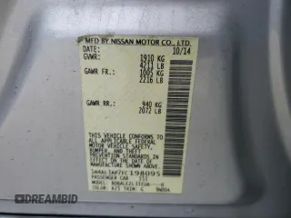 2015 Nissan Altima S with VIN 1N4AL3AP7FC198095, listed as a Copart auction lot 53572625 with 148,294 mi miles and Salvage Title. Bid and sale history available at DreamBid. Image 14.