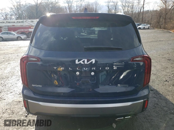 2025 Kia Telluride S with VIN 5XYP64GC4SG571265, listed as a Copart auction lot 83986074 with 9 mi miles and Salvage Title. Bid and sale history available at DreamBid. Image 6.