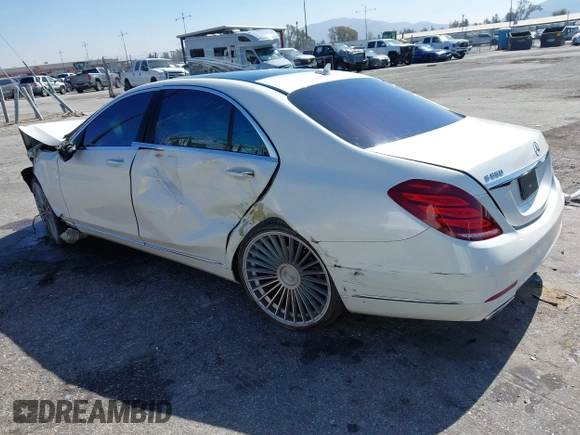 2017 Mercedes-Benz S 550 with VIN WDDUG8CB0HA322948, listed as a IAAI auction lot 41651423 with Not Provided miles and . Bid and sale history available at carsss.com. Image 3.