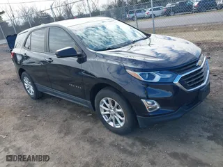 2020 Chevrolet Equinox LS with VIN 2GNAXSEV7L6115391, listed as a IAAI auction lot 41613087 with 57,648 mi miles. Bid and sale history available at carsss.com. Image 1.